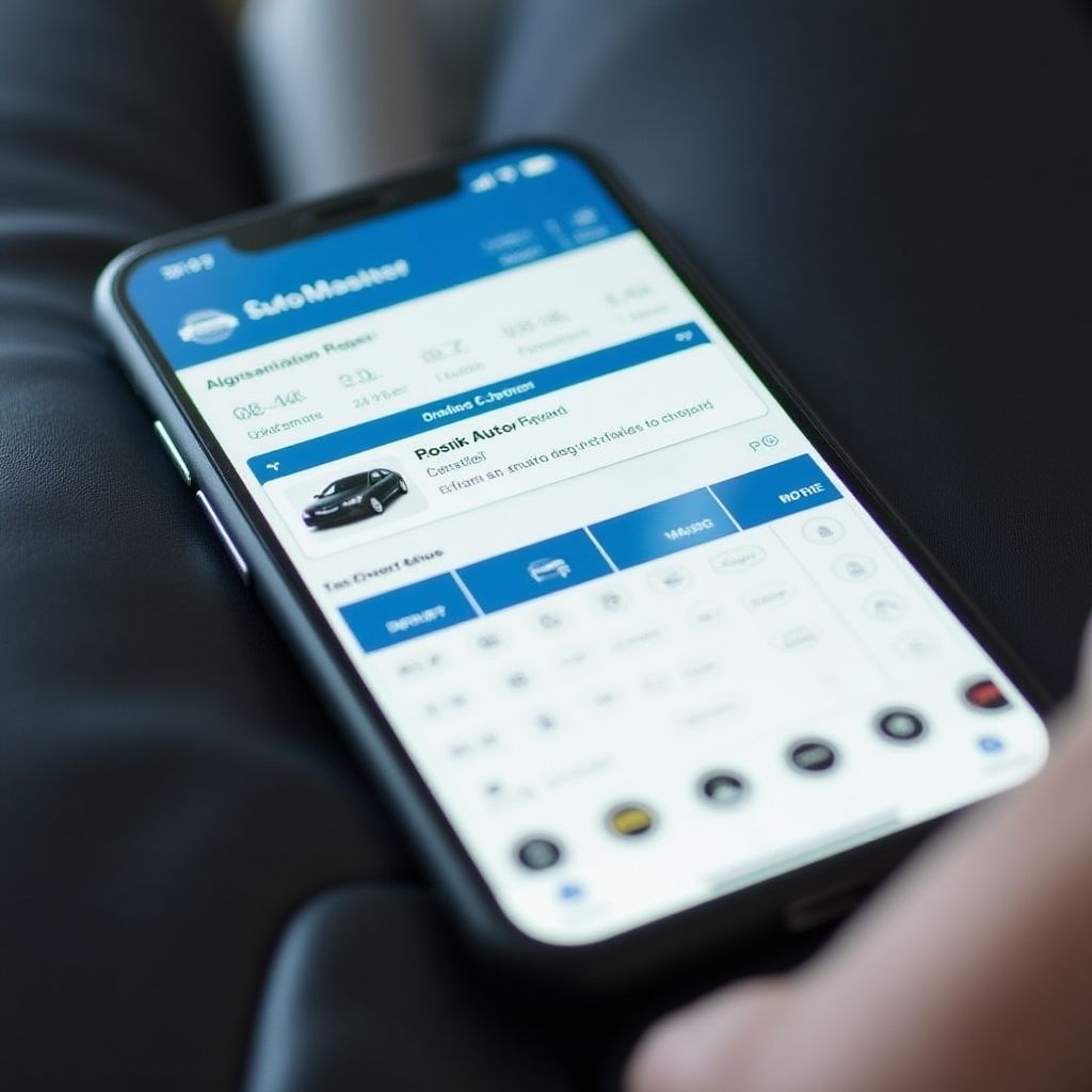 AutoMaster mobile app interface