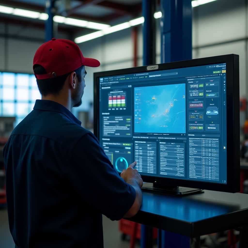 Job tracking dashboard for mechanics